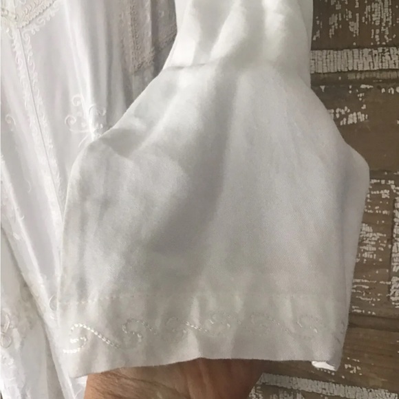 NWT Holy Clothing TIMANDRA MIDI DRESS XL/1X  WHITE Embroidered Boho Gown - Picture 4 of 11